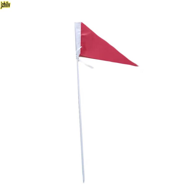 Ground Marker Warning Flag with Pole 50cm Pole