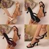 Womens Summer Pu Square Toe High Heels With Thin Heel For Chic Office Wear