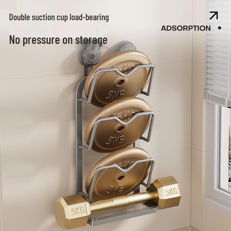 Wall-Mounted Suction Cup Pot Lid and Cutting Board Storage Rack