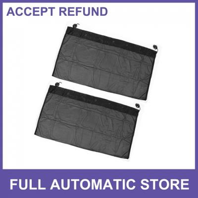 TWO 100cm X 50cm Auto Car Window Side Folding Sun Shade Black Mesh Universal