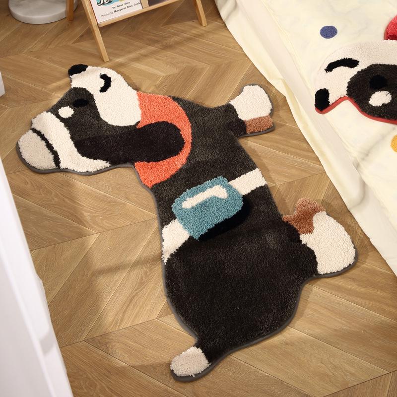 

Fresh Style Pet Flocking Bathroom Mat - Thick, Absorbent, Dirt-Resistant Carpet for Bedroom 54x80cm