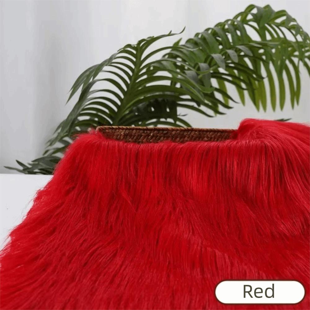 

Sewing Accessories 25x45cm Long Faux Fur Fabric 9cm Long Solid Color Faux Fur Fabric Hair Sewing Fabric Making Material L