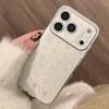 Simple White Snowflake Phone Case Suitable for iPhone 15, iPhone 16, iPhone 17 Pro Max