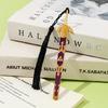 Swords Design Alloy Bookmarks With Decorative Tassels Martial Arts Inspired Metal Lightweight Book Marker