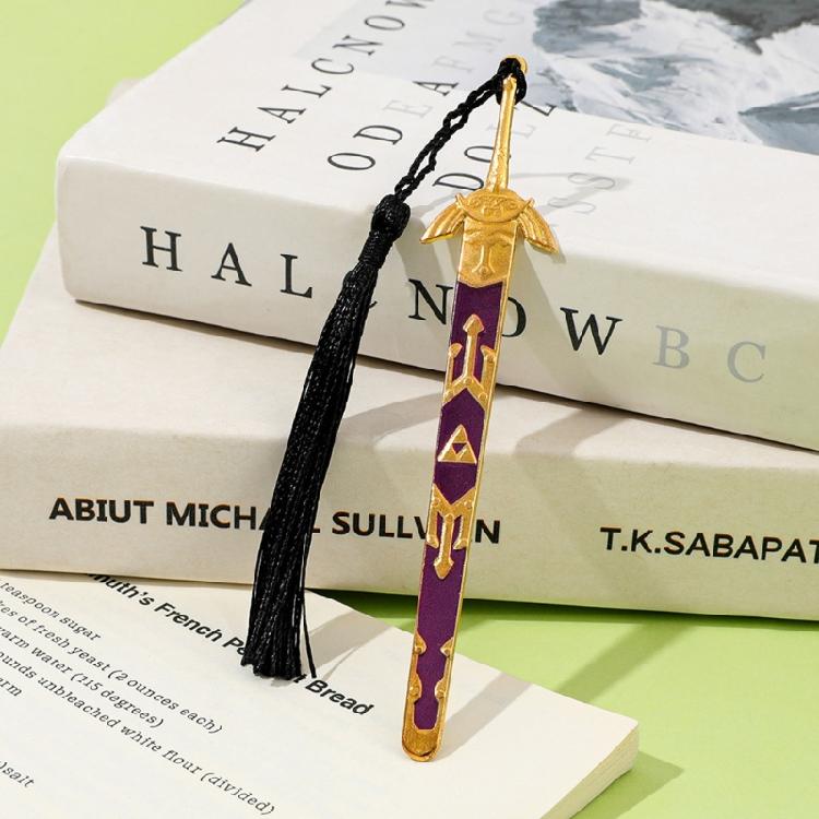 Swords Design Alloy Bookmarks With Decorative Tassels Martial Arts Inspired Metal Lightweight Book Marker