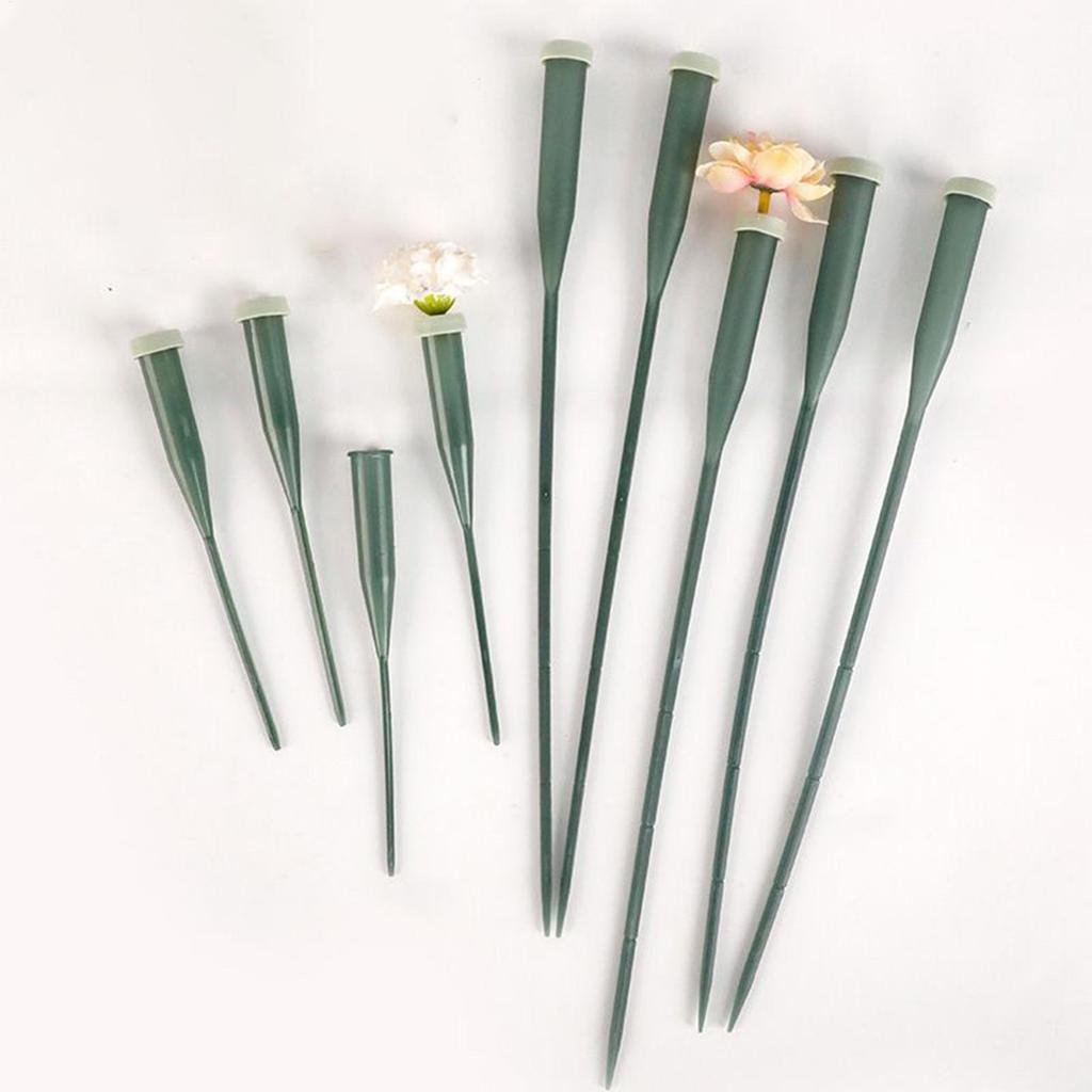 Flower Floral Water Tubes with Caps Reusable Flower Stem Water Tubes Self Watering Extended Orchid Tube for Fresh Flowers