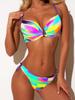 Bikini Sexy Push Up Micro Stampa Taglie Forti Costume da Bagno Donna 2025 Grande Set Biquini da Donna Sovrappeso Abbigliamento da Spiaggia Costume da Bagno XL