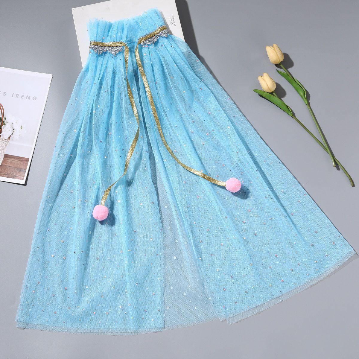 Frozen Elsa Children s Princess Cape - Little Girl s Kindergarten Performance Shawl One Size