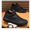2023 New Men's Winter Snow Boots Thick Sole Non Slip Plush Warm Cotton Shoes Slip-On Flat Sole Elderly Casual Snow Shoes