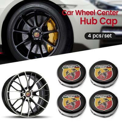 60mm Środkowa Nakładka Piasty Koła Samochodowego Pokrywa Piasty Felgi Pyłoszczelna Z Emblematem Dla Fiat 500 Punto Ducato Stilo Palio Bravo Pondo Abarth