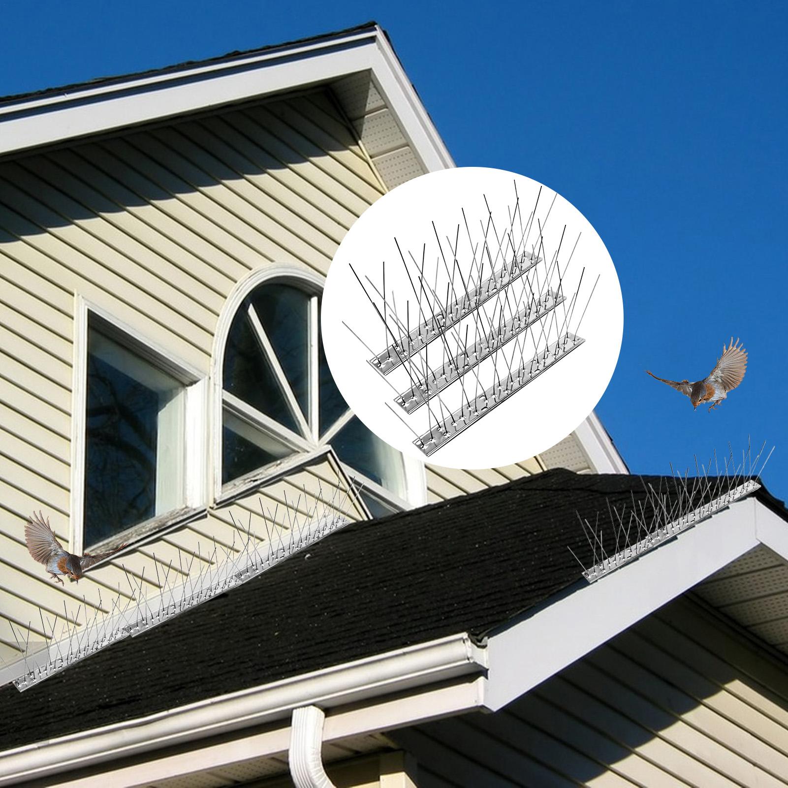 

Шипы против птиц 10 шт. из нержавеющей стали, отпугивающие устройства для сада, патио, окна, забора, балкона, крыльца, для защиты и безопасности CHINA