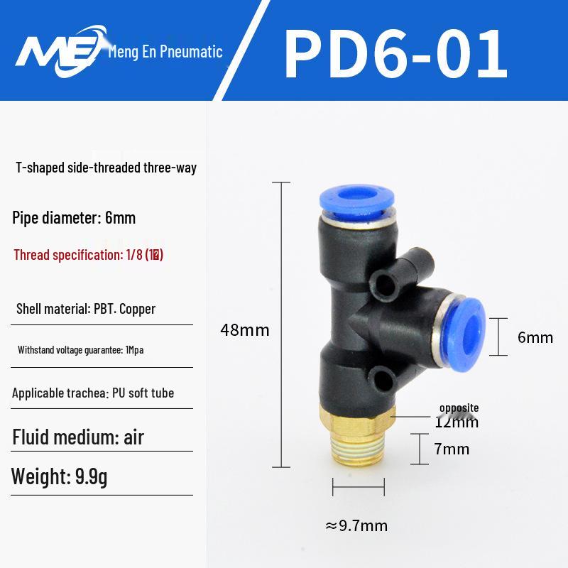 Copper Corrosion-Resistant Pneumatic Quick Connector Fitting for Air Compressors