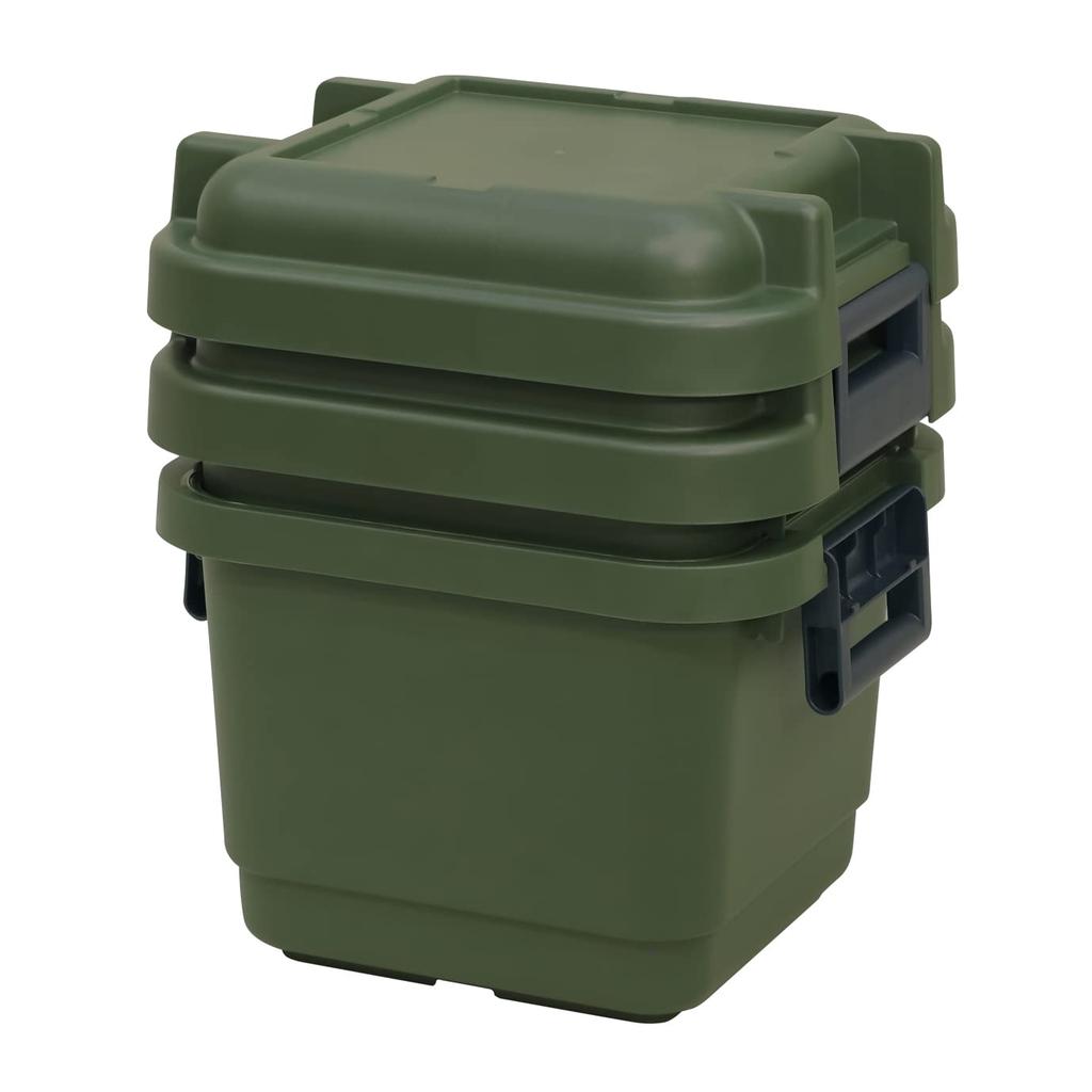 JEJ Astage Förvaring Tillverkad i Enkel Lufttät Levereras med Utomhus Camping Lastkapacitet Stapelbar Låda 33L Katastrof Bredd 44 x Djup 40 x Höjd 38 cm Låda,