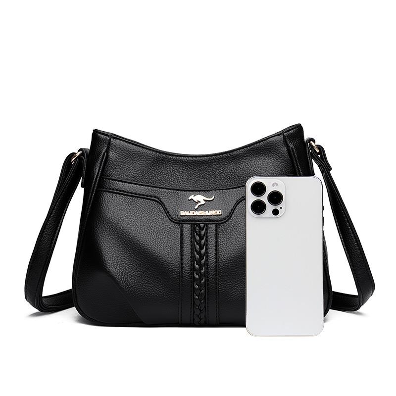 Einfache Retro Damen Schultertasche, Lässige Umhängetasche, Modische Damen Schultertasche, Geeignet für Alltag, Shopping, Pendeln