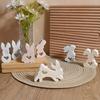 Easter Bunny Silicone Mold for Candle Making 3D Rabbit Resin Soap Craft Mold Easy Demolding Reusable Mold for DIY Easter Decor