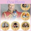 Commemorative Coin Set Of British King Charles In Metal Craft Gift Box