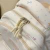 Rucsac din Nylon cu Imprimeu Fundițe Drăguțe pentru Fete Geantă Școlară cu Capacitate Mare Rucsac Student cu Buzunare Multiple