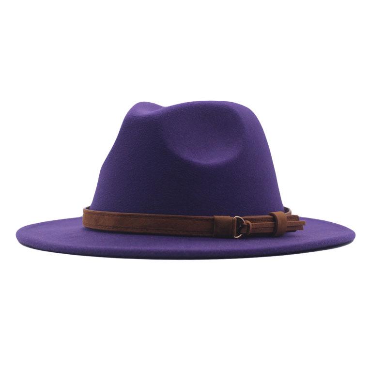Women's Retro Wool Fedora Hat - Autumn/Winter British Style Bowler with Trendy Design