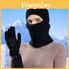 Hat Women Knitted Gloves Set With Face Mask And Windproof Neck Cover Outdoor For