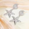 Starfish Metal Wind Earrings: Creative Star-Shaped Ear Drops for Women, Fashionable and High Quality