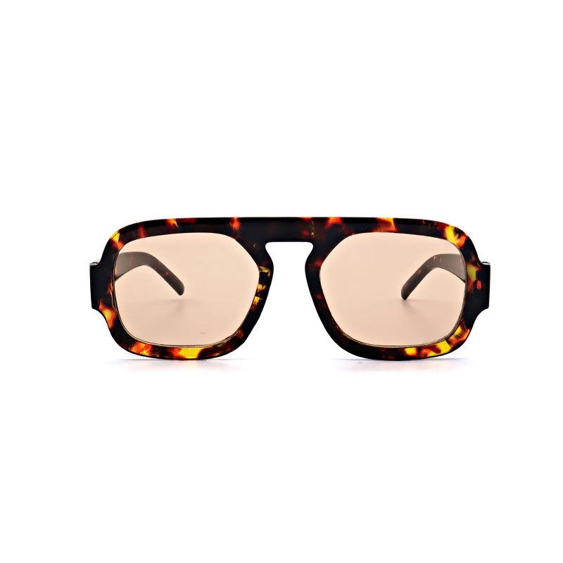 New single beam square frame sunglasses large frame fashion personality trend sunglasses multi-color versatile sunscreen sunglasses