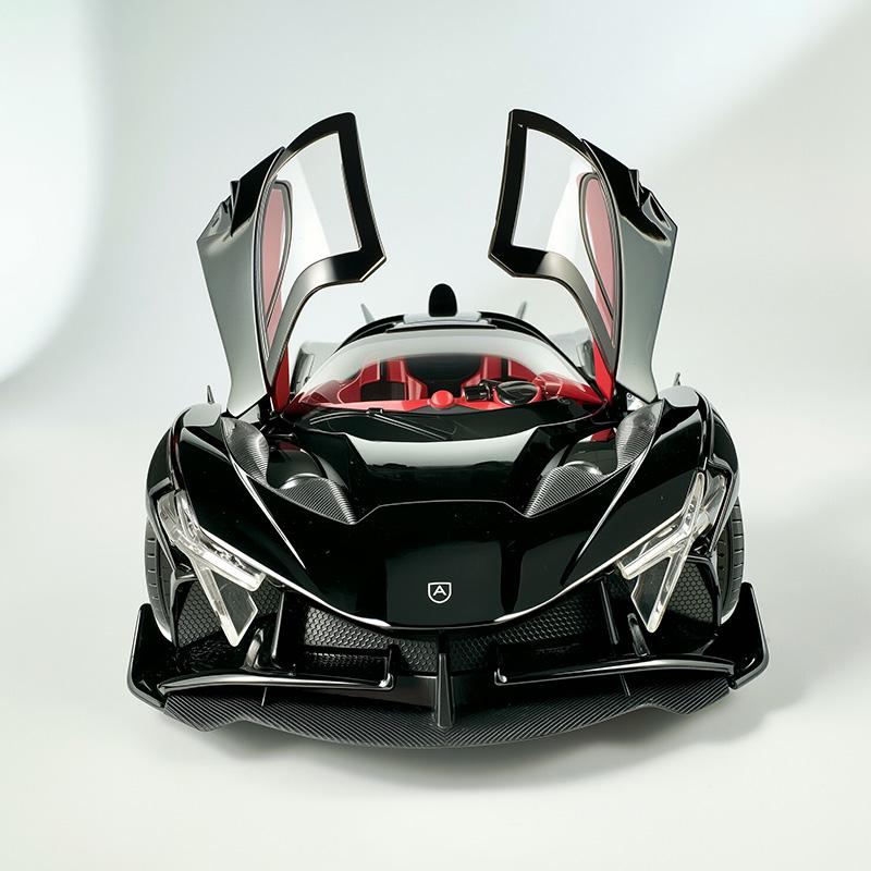 1:18 EVO alloy model toy car, futuristic shape, four-wheel shock absorption, cool sound and light, Christmas gifts