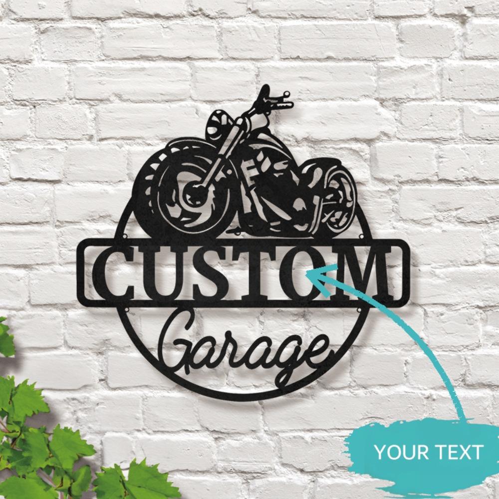 Metal Wall Art Biker Garage Sign Man Cave Decor Housewarming Father Day Gift