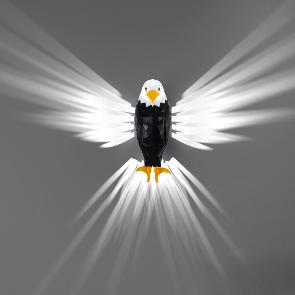 New Originality Eagle Wall Lamp Projection Lamp Remote Control Magnetic Attraction Charging Ambient Light