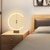 Table Lamp Magnetic Levitating Balls Faux Wood Base for Bedroom Holiday New Year Xmas Gift Reception Desk Waiting Area Decors