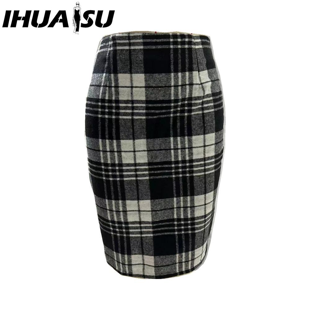 IHUASU Damska Moda Casual Letnia Wiosenna Spódnica