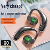 2025 Universal Wireless Bluetooth Earphones with Digital Display - Over-Ear, Long Battery Life, Left & Right Wear