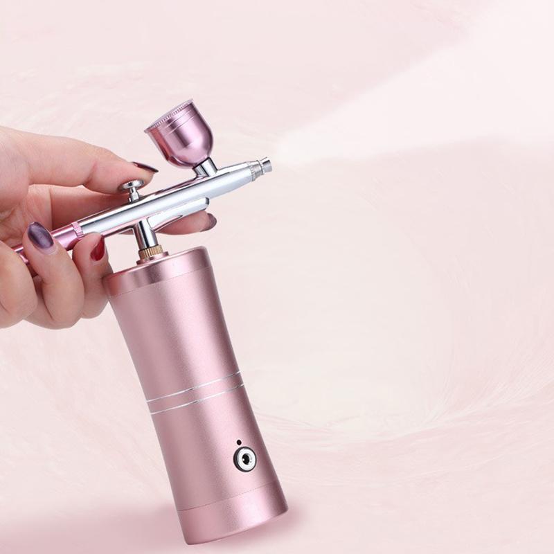 Portable Airbrush Kit Wireless Air Brush With Compressor Electrical Handheld Spray Gun Coloring Tattoo Graffiti Graphic Model