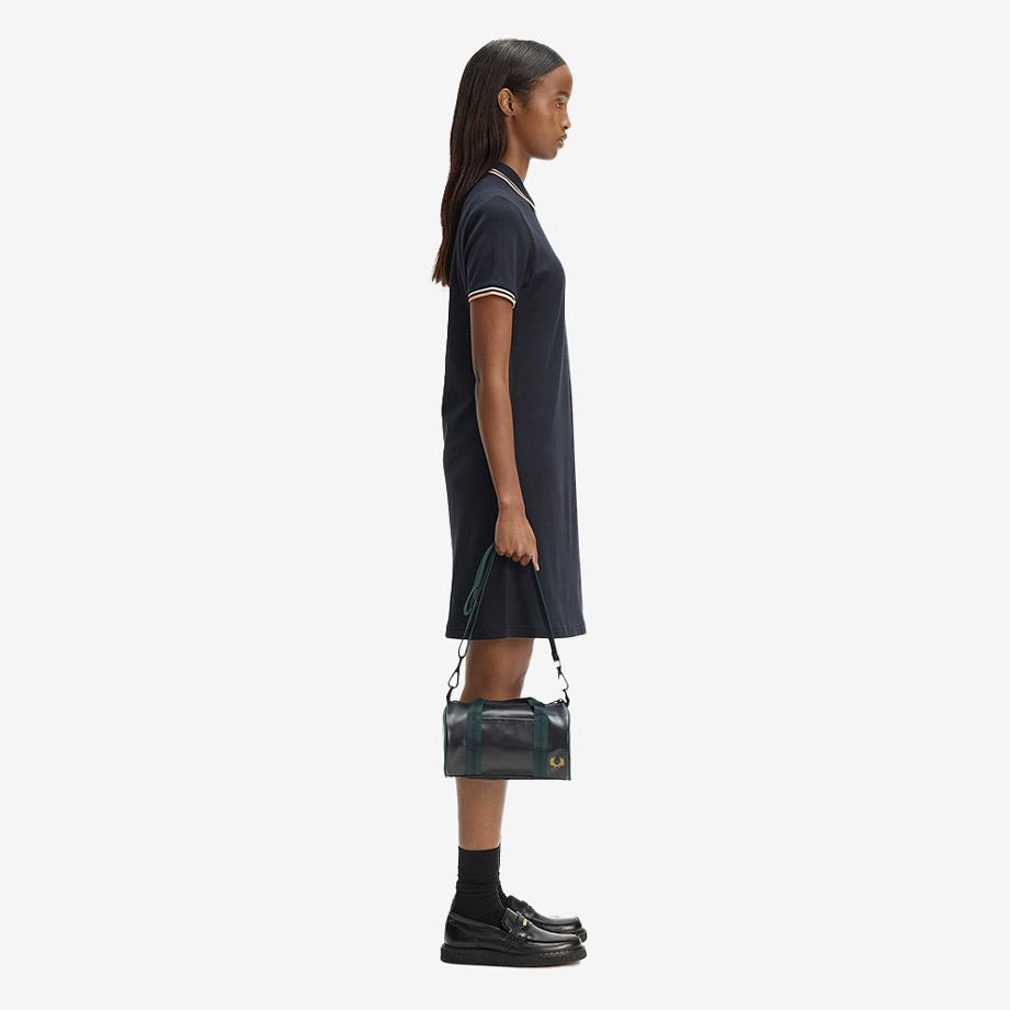 Fred Perry Classic Mini Barrel Bag - Navy/Grassroots Cfpu2619256-83A