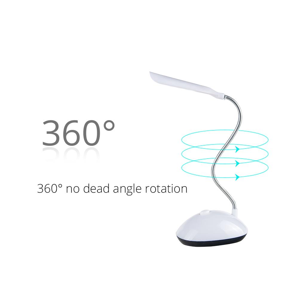 LED Desk Light Eye Protection Reading Lamp AAA Battery Powered Lamp Folding Creative Table Lamp For Reading Studying Bedroom