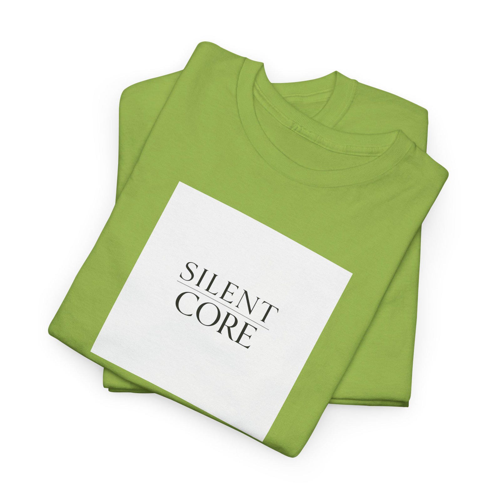 Silent Core Tee | Minimalist Text Logo T-Shirt 3XL