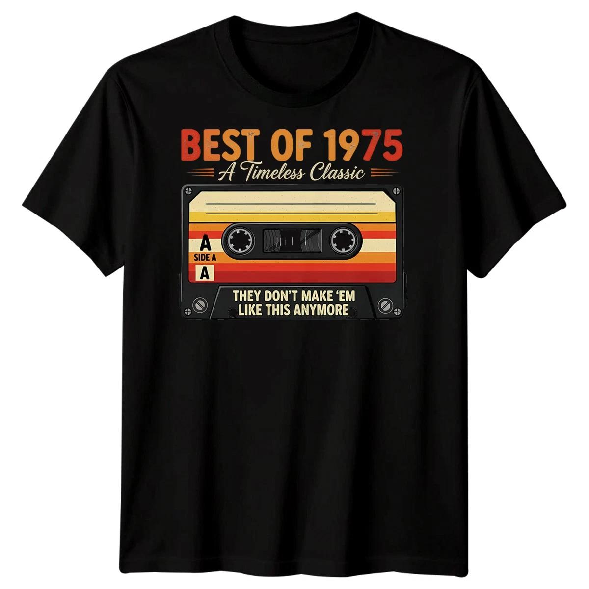 Best Of 1975 Cassette 51st Birthday Mens T-Shirt Timeless Retro Gift 4XL