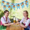 Decorazioni Oktoberfest Stendardo Bandiera Bavarese da 8 Metri Forniture Festa della Birra Ghirlanda Striscione per Giardino Bar Casa Tende Esterno