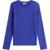 Soft Comfortable Loose Sparkling Cable Knit Sweater Women Sweater XW06616-C9L