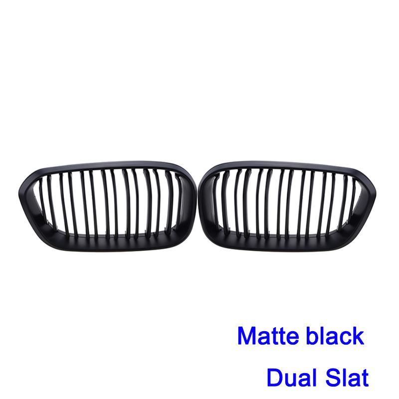Rhyming Front Bumper Kidney Grille Double Slat Racing Grill Fit For BMW 1 Series F20 F21 Lci 120i 2015 2016 2017 Car