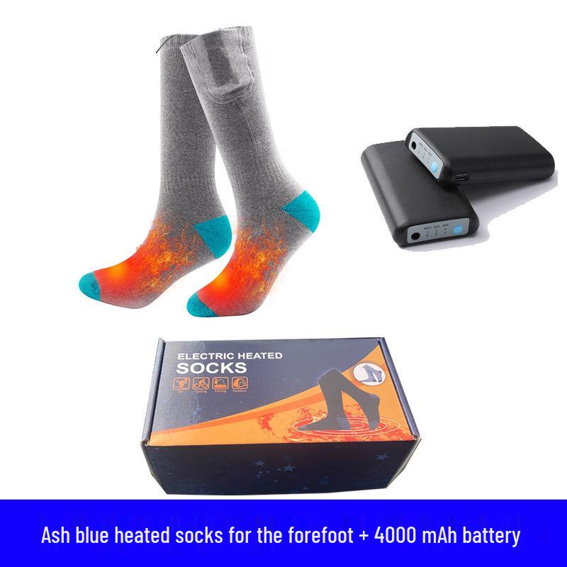 Rechargeable Electric Heated Socks - Unisex Winter Foot Warmers