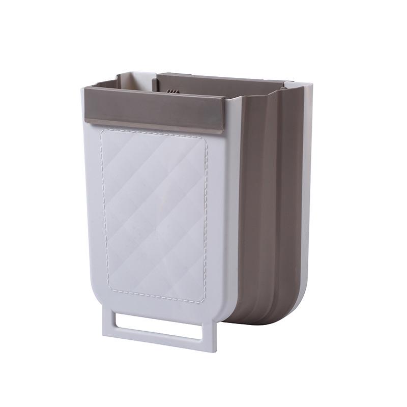 Wall-Mounted Hanging Kitchen Trash Can for Waste Sorting