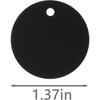 Round Aluminum Blank Tags Stamping Blanks Engraving Blanks 25 Pack (black) Zzj