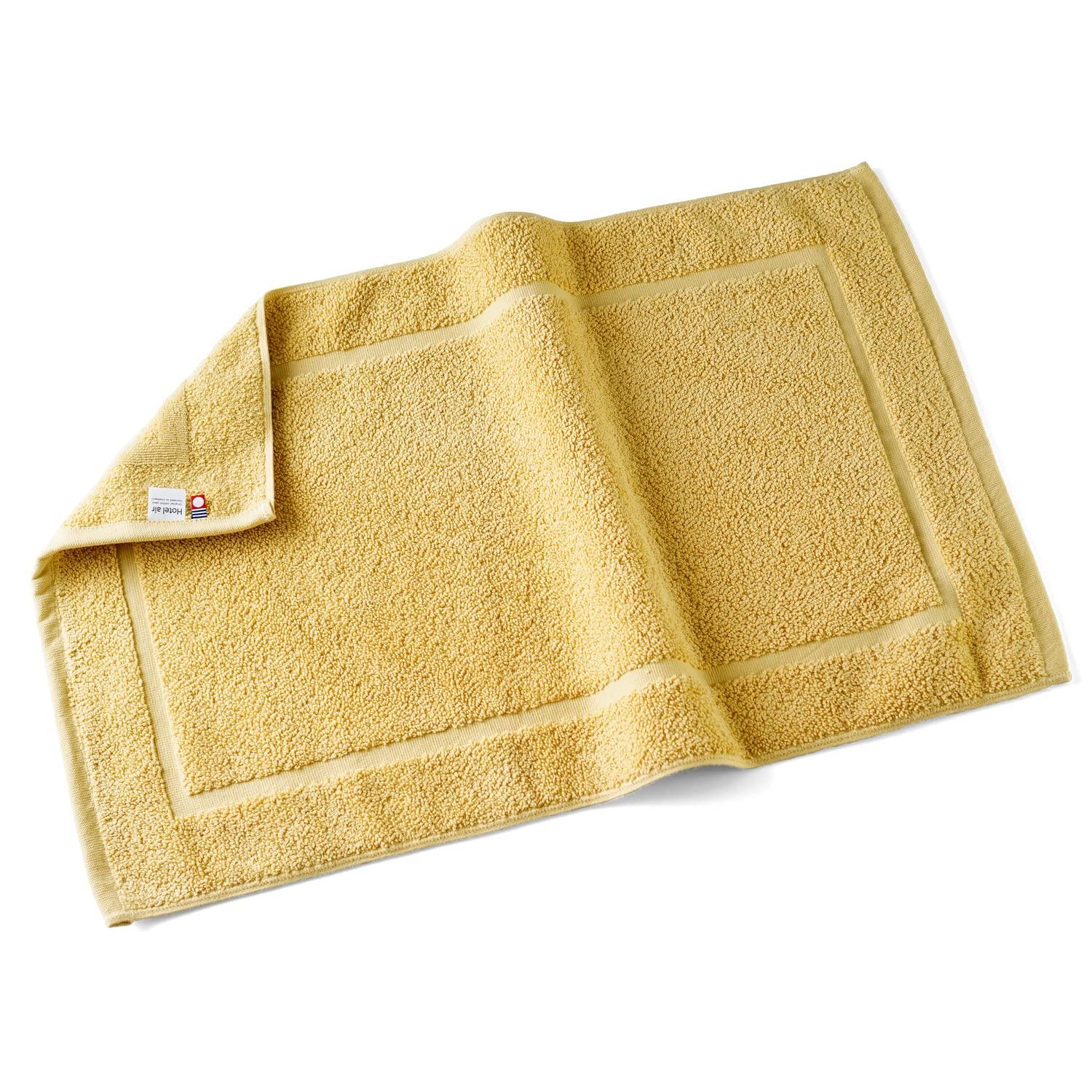 

oruTa Bath Towel Made in Quick For Inns and 69 x 43 Mustard Mat, Fabric, Imabari, Washable, Japan, Absorbent, Drying, 100% Cotton, Hotels, Approx. cm, горчичный