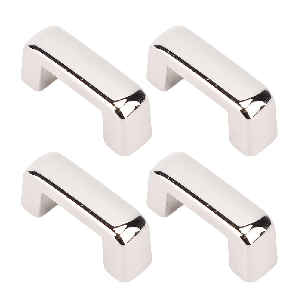 12 Sets U Ring Connector Buckle 13.5x7x7mm Silver Arch Bridge Buckles 5.5mm Crossed Iron Screws for