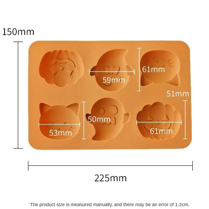 

3D Хэллоуин вечеринка выпечка силиконовая форма кошка тыква привидение форма шоколадный десерт помадка торт противень украшение