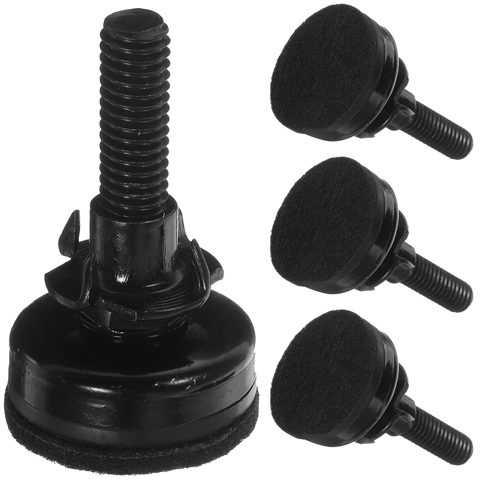 

4Sets Adjustable Furniture Levelers Carbon Steel PP Table Leg Leveling Feet Felt Pads Durable Anti-Corrosion for Chairs Tables