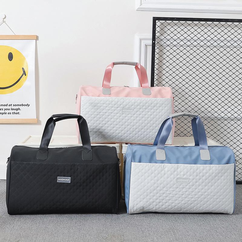 Fashion Travel Bag Women's Bag Handbag Women's Shoulder Bag Messenger Bag Short Trip Sports Fitness Bag Tide