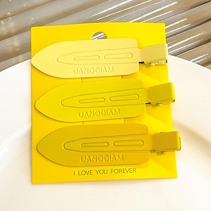 Dopamine Color Bangs Hair Clip Sideburns for Kids & Women - Duckbill Hairpin Headwear