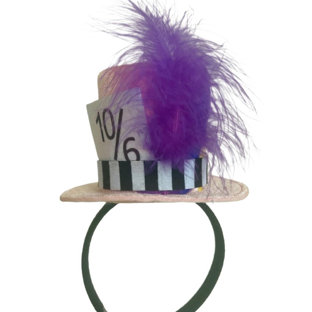 Top Hat Headband, American Independence Day Celebration Costume, Feather Headband, Holiday Party Headband