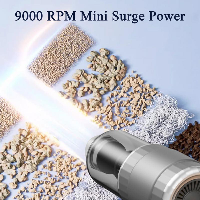 Car Vacuum Cleaner High Power Hand Held Vacuum Portable Lightweight Powerful Wireless 9000Pa Duster For Furniture Workshops Home